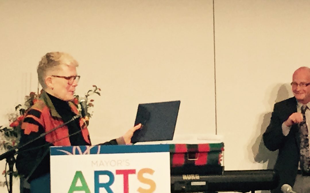 Betsy Accepts Mayor’s Arts Award for Literature