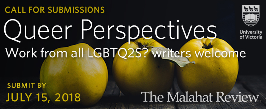 Upcoming Deadline: The Malahat Review’s “Queer Perspectives” Issue