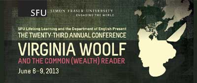 2013 Virginia Woolf Conference, SFU